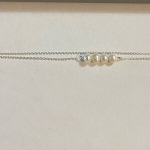 Sterling 925 Italian silver and pearls bracelet -brand new